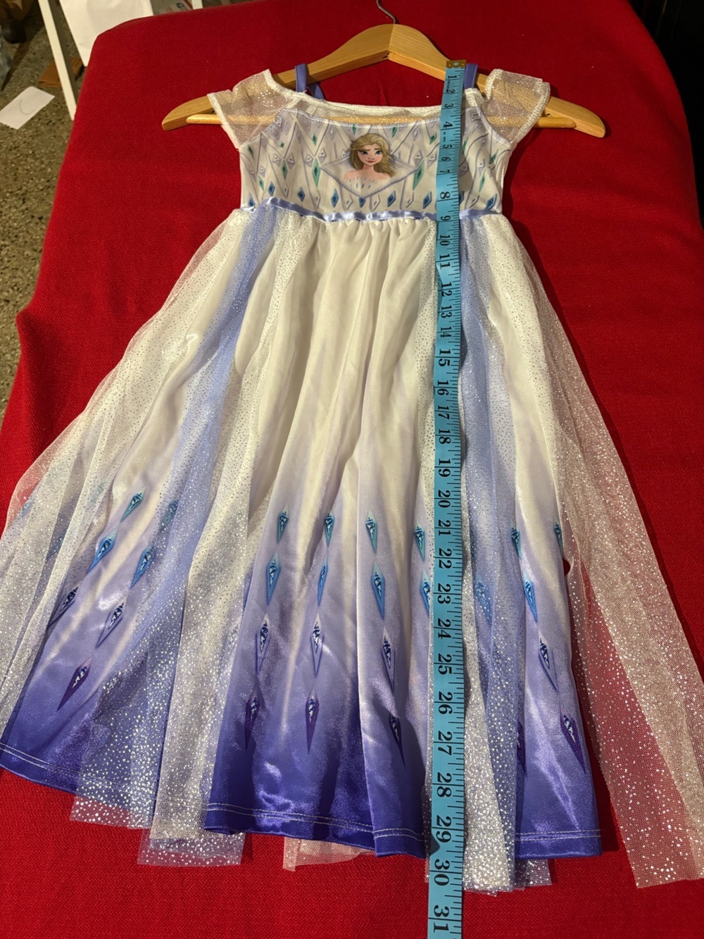 Elsa Inspired Girls' Sparkle Costume Dress - White & Light Purple - Picture 7 of 7